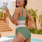 💖2025 Summer Sale 49% OFF👙High Waisted Tummy Control Color Block Bikini Sets