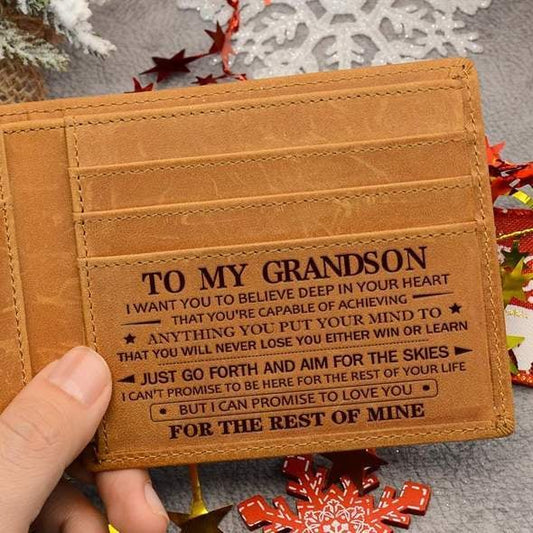 🎄Last Day SALE 50% OFF🧔 ❤️Engraved Genuine Leather Wallet