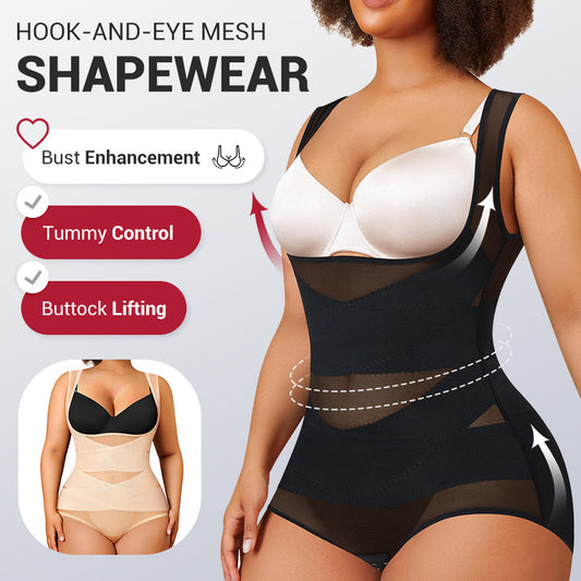 💃 Last Day Promotion Just ￡9.99🎁3-in-1 Women's Lightweight Mesh Yoga Bodysuit Shaper