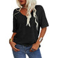 ✨Limited-time offer:￡9.99💥Women's Solid Color V-Neck T-shirt [On Sale & Quick Shipping!]