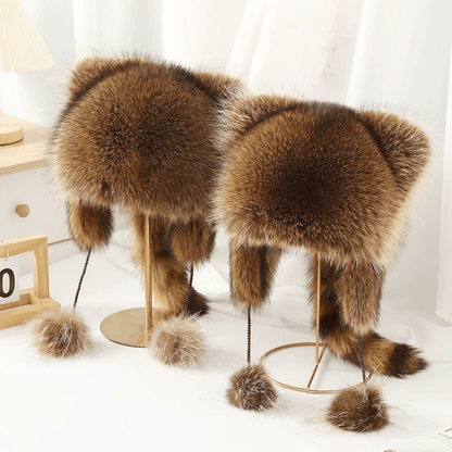 🔥HOT SALE 49% OFF - Handmade Imitation Raccoon Fur Hat - BUY 2 FREE SHIPPING