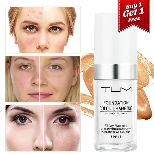 💥Buy 1 Get 1 Free🎁Colour Changing Mature Skin Foundation🎁