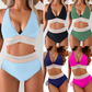 💖2025 Summer Sale 49% OFF👙High Waisted Tummy Control Color Block Bikini Sets