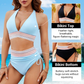 💖2025 Summer Sale 49% OFF👙High Waisted Tummy Control Color Block Bikini Sets