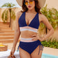 💖2025 Summer Sale 49% OFF👙High Waisted Tummy Control Color Block Bikini Sets