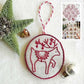 🎅Christmas Hot Sale -💖Hand Embroidery Christmas Ornaments Kit