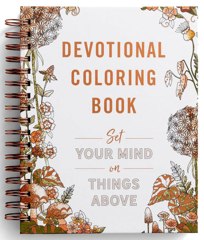 🔥LAST DAY SALE 50% OFF - Set Your Mind on Things Above: Devotional Coloring Book➕️(Hardcover)