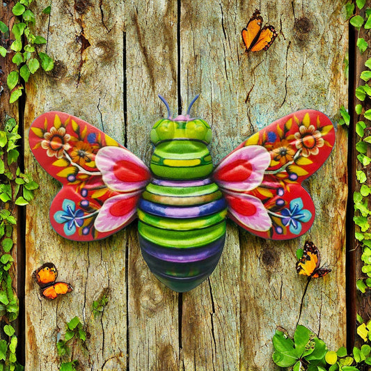 🔥 Buy 2 Get 1 Free 🐝Iron Bee Art Sculpture Hanging Wall Decorations for Garden