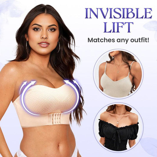 49% OFF💥Breathable Non-Slip Strapless Front Buckle Push-Up Bra💥BUY 2 GET FREE SHIPPING💥