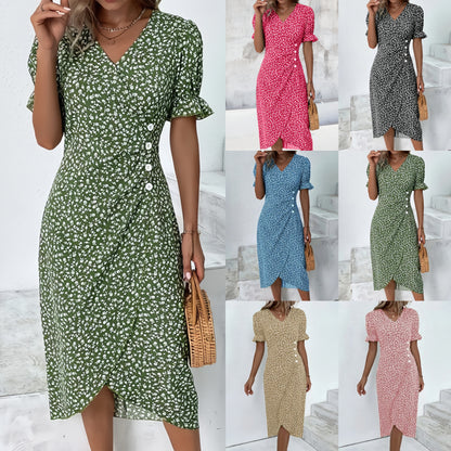 🌷Spring presale 49% OFF🍃Women casual dress wrap dress floral dress