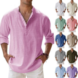 🔥Last Day 49% OFF🔥Men's linen casual long-sleeved shirt