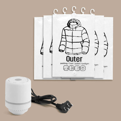 Clothes-hanging Compression Vacuum Storage Bags