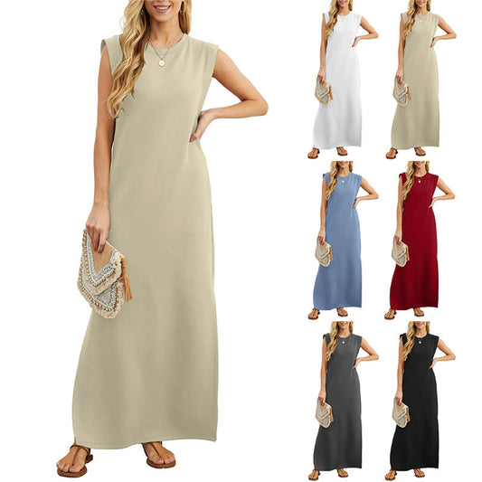 💥Limited time 49% off🔥⚡Women's Wrinkle-Free Casual Dress with Split Hem