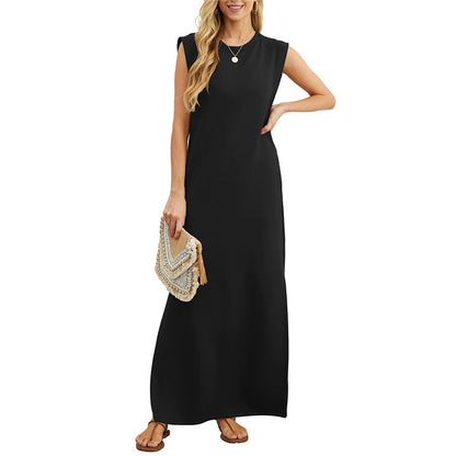 💥Limited time 49% off🔥⚡Women's Wrinkle-Free Casual Dress with Split Hem