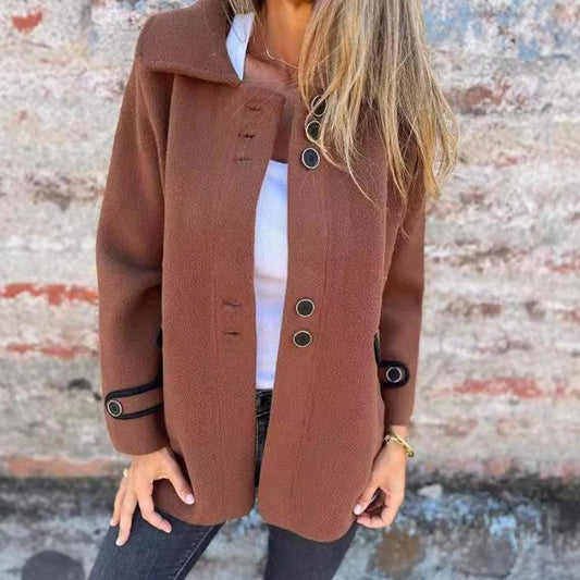 Women's Elegant Winter Warm Tweed Jacket