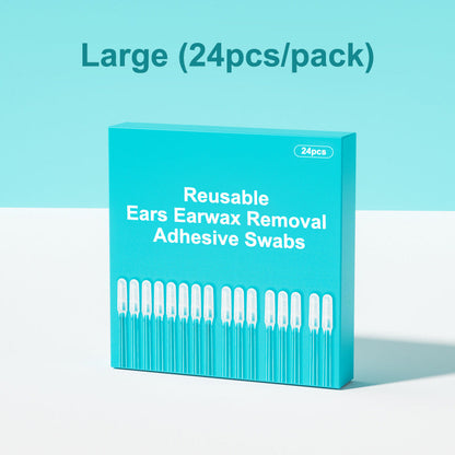 Reusable Earwax Removal Adhesive Swabs - Eco-Friendly & Safe for Healthy Ears
