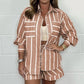 💖Limited Sale 50% OFF💖Women's Summer Casual Stripe 2-Piece Set