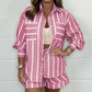 💖Limited Sale 50% OFF💖Women's Summer Casual Stripe 2-Piece Set