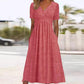 🔥Buy 2 get 10% off🔥Women’s V-Neck Short Sleeve Long Dresses – Elegant & Comfortable!