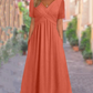 🔥Buy 2 get 10% off🔥Women’s V-Neck Short Sleeve Long Dresses – Elegant & Comfortable!