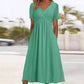 🔥Buy 2 get 10% off🔥Women’s V-Neck Short Sleeve Long Dresses – Elegant & Comfortable!