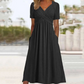 🔥Buy 2 get 10% off🔥Women’s V-Neck Short Sleeve Long Dresses – Elegant & Comfortable!