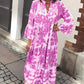 💖Mother's Day Hot Sale 50% OFF🌸 Bohemian printed V-Neck maxi dress