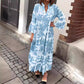 💖Mother's Day Hot Sale 50% OFF🌸 Bohemian printed V-Neck maxi dress
