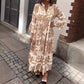 💖Mother's Day Hot Sale 50% OFF🌸 Bohemian printed V-Neck maxi dress
