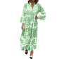 💖Mother's Day Hot Sale 50% OFF🌸 Bohemian printed V-Neck maxi dress