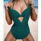 🏖️Last Day Special Sale 49% OFF🩱Summer Explosion Women's Tie Solid Color Swimsuit 2-PCS Set